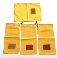 4 Housses  Sac à poussière  jaunes dustbag  JOHN LOBB Paris