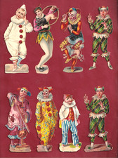 95 Très Rare Chromo Decoupis Nouveaux Numéros De Magnifiques Bébés Clowns.