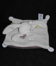 🍀Doudou Plat Lapin Gris