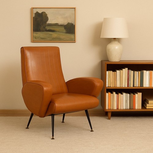 Petit fauteuil vintage simili - petit,