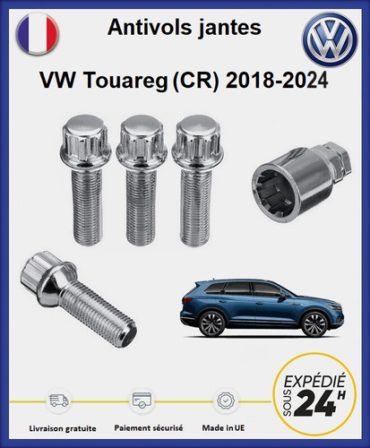 Ecrous antivol roues vw - ecrous,