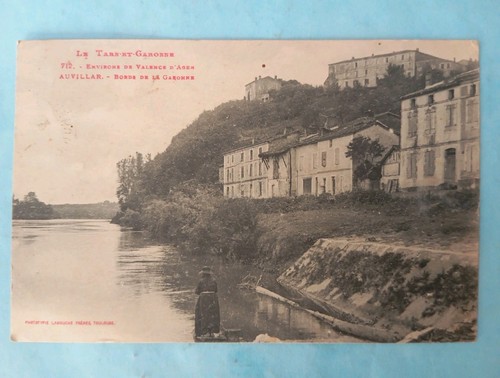 Cpa auvillar bords de - auvillar,
