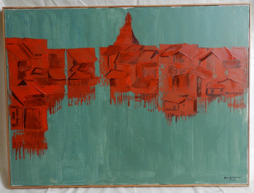 Tableau paysage asie - paysage, lac