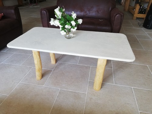 Table basse béton ciré - table,