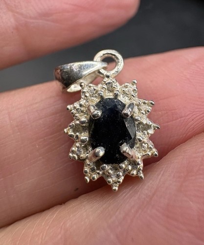 Vintage sterling silver - silver, black