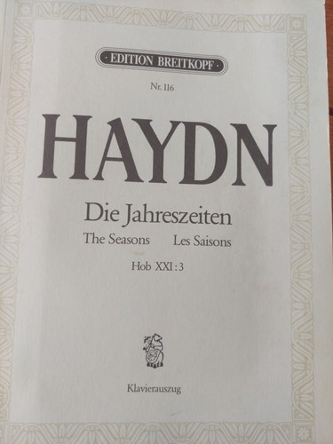 Haydn joseph die jahreszeiten - joseph,
