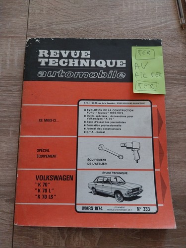 Revue technique volkswagen - revue, k