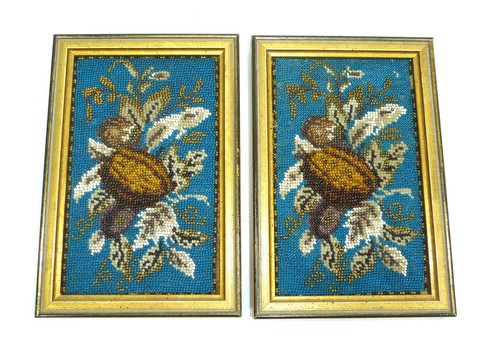 Deux rares images encadrées - deux,