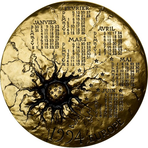 France médaille calendrier - médaille,,