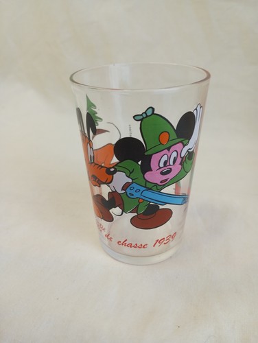 Verre mickey pluto partie - verre,