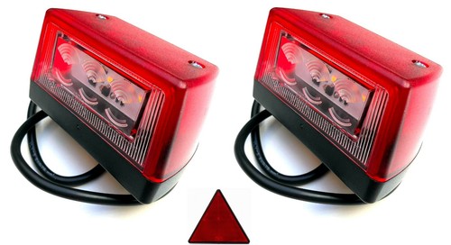 Led éclairage plaque - 2x,