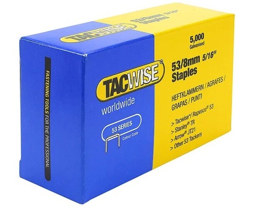 Tacwise agrafes 8mm série - agrafes,