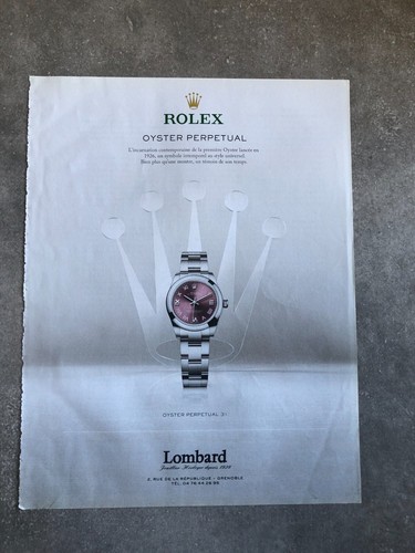 Publicité presse montres - de,