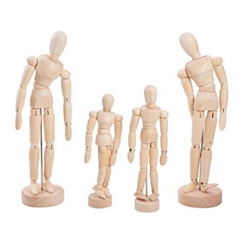 Tête mannequin en bois - de,