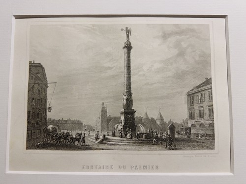 Ancienne gravure sur acier - ancienne,
