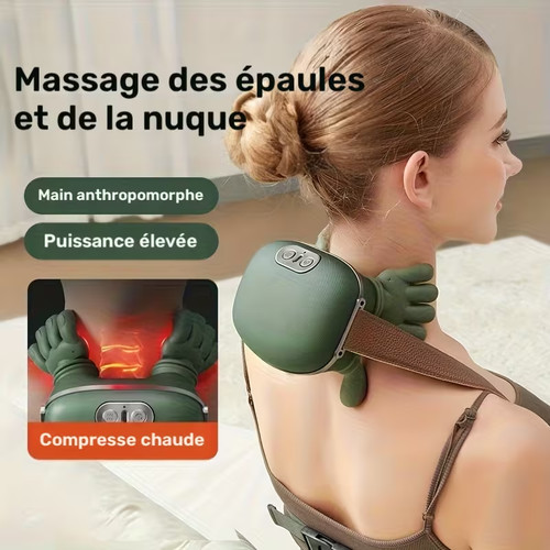 Massage shiatsu chauffant cou - massage,