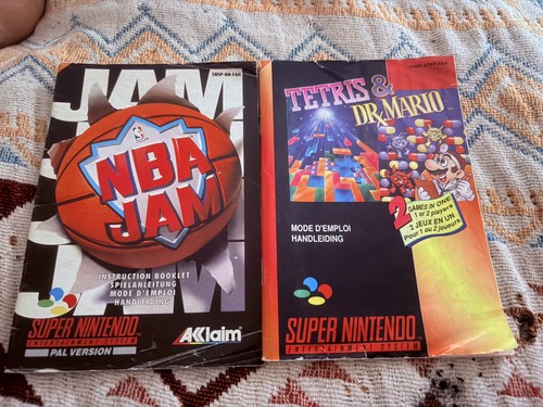 Lot notices jeux super - •, 2