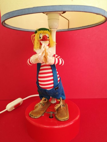 Lampe clown ancienne - boîte, a