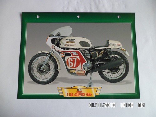 Carte fiche moto triumph t150 - fiche,