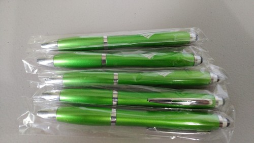 Roller ball pen green - ball, new