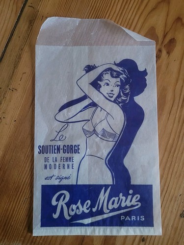 Ancien sac papier publicitaire - papier,