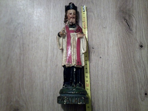 Statue platre polychrome de - statue,