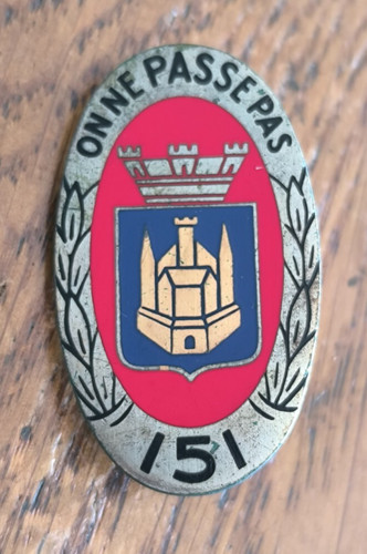 Insigne 151 régiment - 151°, ri