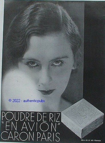 Publicite caron poudre riz - poudre, de