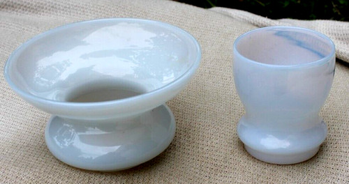 Ancien crachoir opaline - crachoir,