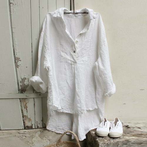 Femme shirt ample col - femme, haut