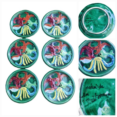 Vallauris assiettes poisson - vallauris, a