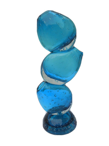Vase sculptural verre vase