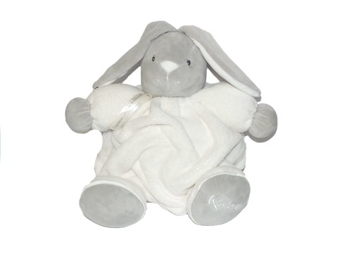 Kaloo plume doudou lapin gris - plume,