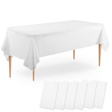 Lot de 6 Nappe Blanche Jetable