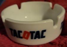 ANCIEN CENDRIER TACOTAC 8,5X8,5CM, TACHE JAUNE DERRIERE