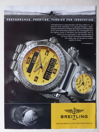 2006 pub montre breitling - pub,
