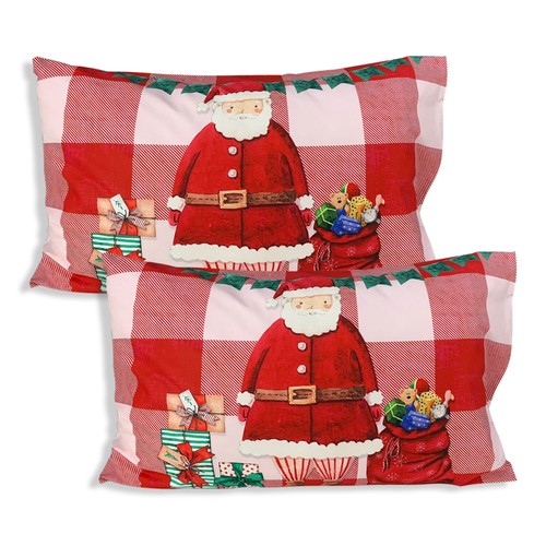 Paire taies oreiller noel - paire, de