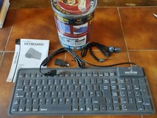 Clavier Flexible waterproof Flexible Keyboard USB PS2 QWERTY 