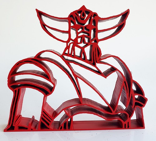 Sculpture goldorak rouge pop - sculpture,