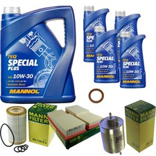 MANN-FILTER Inspection Set MANNOL 9 L 10W-30 Special Plus Pour Mercedes SLK 320