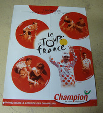 VINTAGE poster coureurs tour de france vélo magasin CHAMPION