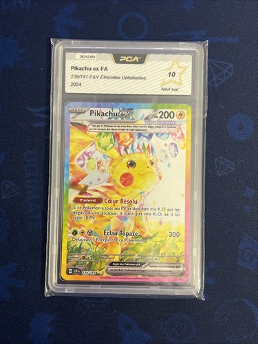 Carte pokémon pikachu - carte, fa