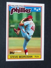 BASEBALL CARD TOPPS MINI 1988 #2 STEVE BEDROSSIAN PHILADELPHIA PHILLIES