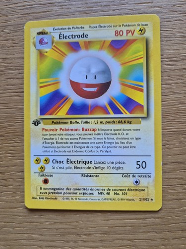 Carte pokémon electrode - carte,