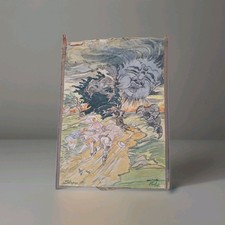 Peinture ancienne aquarelle - peinture,