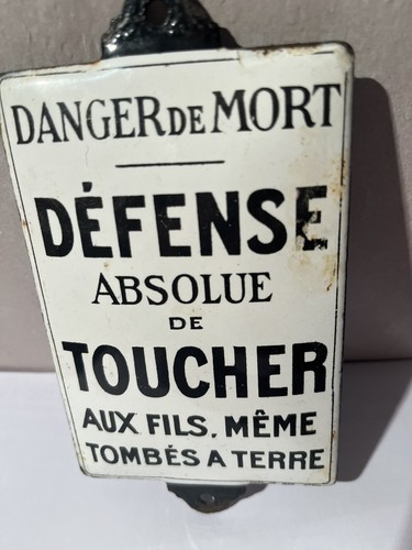 Plaque emaillee ancienne - emaillee, ￼ancienne