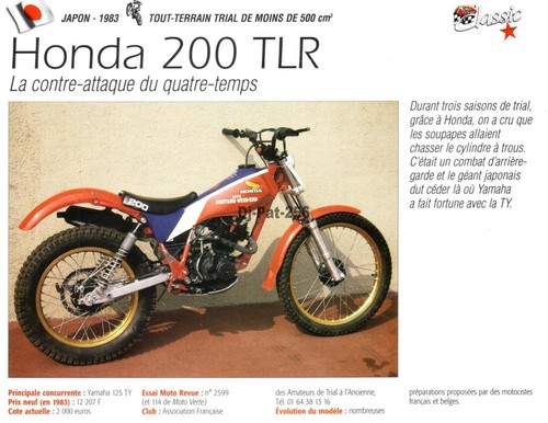 Fiche moto honda - fiche,
