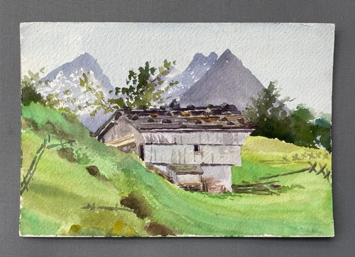 Chalet montagne paysage - de,