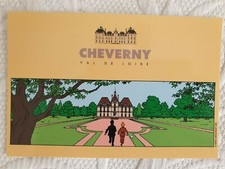 Tintin Chateau de Cheverny / Moulinsart Carte Postale 2020 coloris différent