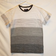 Univibe Youth Size Large White Gray Black Color Short Sleeve T-Shirt